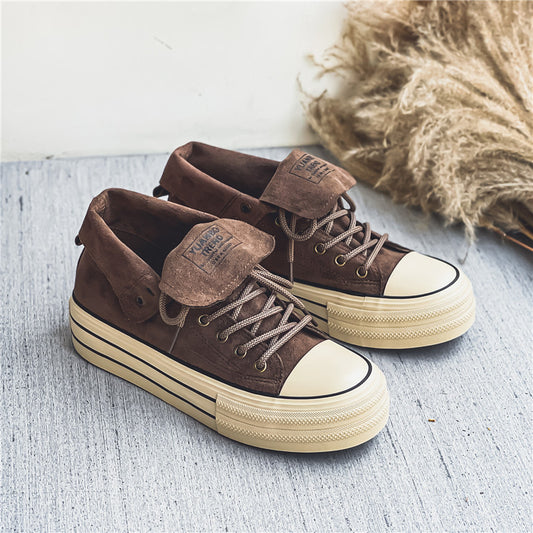 Canvas Solid Color vulcanized Shoes for Women